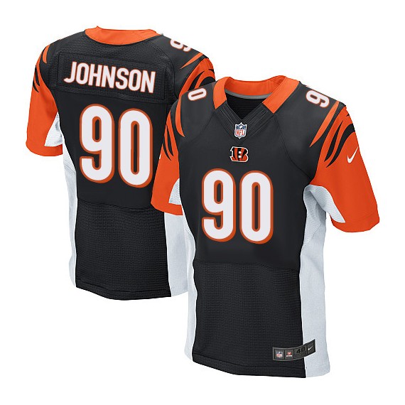 Cincinnati Bengals Michael Johnson Official Nike Black Elite Adult Home NFL Jersey
