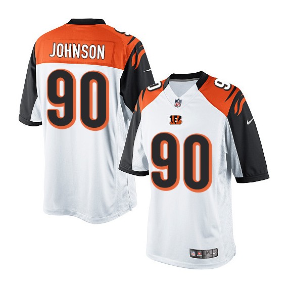 Cincinnati Bengals Michael Johnson Official Nike White Limited Adult Road NFL Jersey