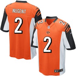 Cincinnati Bengals Mike Nugent Official Nike Orange Limited Youth Alternate NFL Jersey