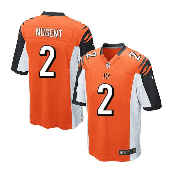Cincinnati Bengals Mike Nugent Official Nike Orange Limited Youth Alternate NFL Jersey