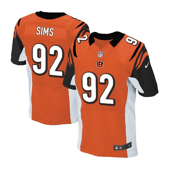 Cincinnati Bengals Pat Sims Official Nike Orange Elite Adult Alternate NFL Jersey