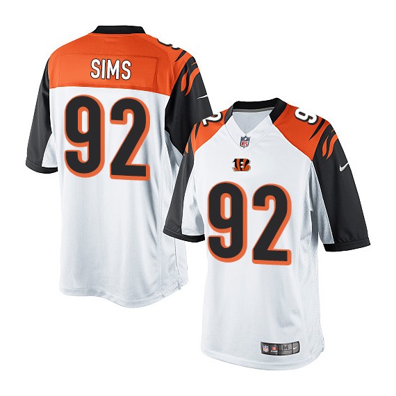 Cincinnati Bengals Pat Sims Official Nike White Limited Youth Road NFL Jersey