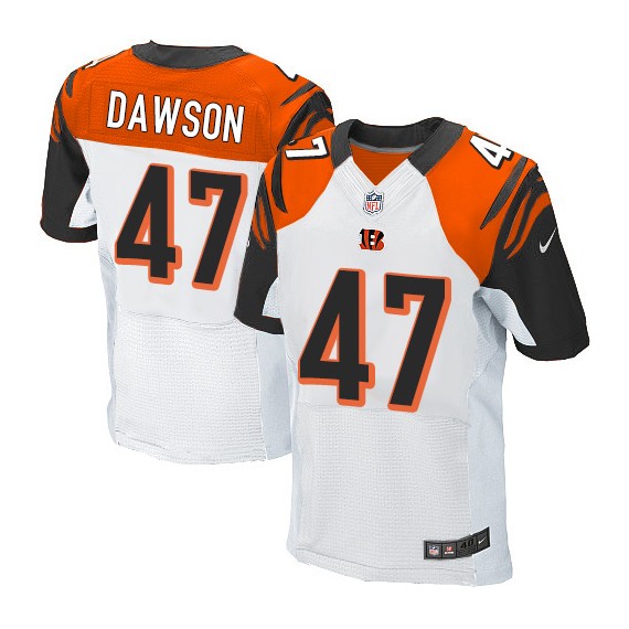 Cincinnati Bengals Paul Dawson Official Nike White Elite Adult Road NFL Jersey