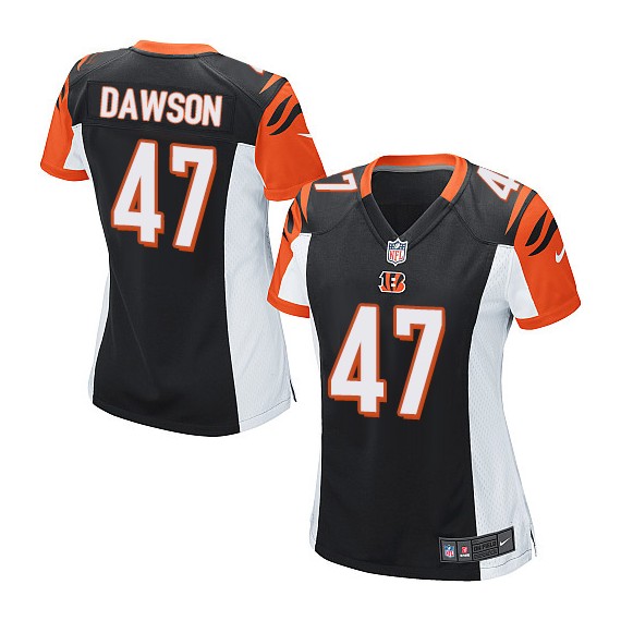 Cincinnati Bengals Paul Dawson Official Nike Black Game Women's Home NFL Jersey