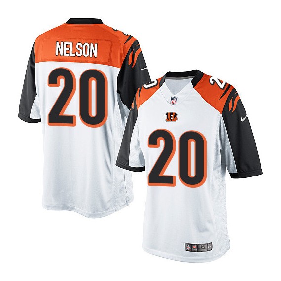 Cincinnati Bengals Reggie Nelson Official Nike White Limited Adult Road NFL Jersey