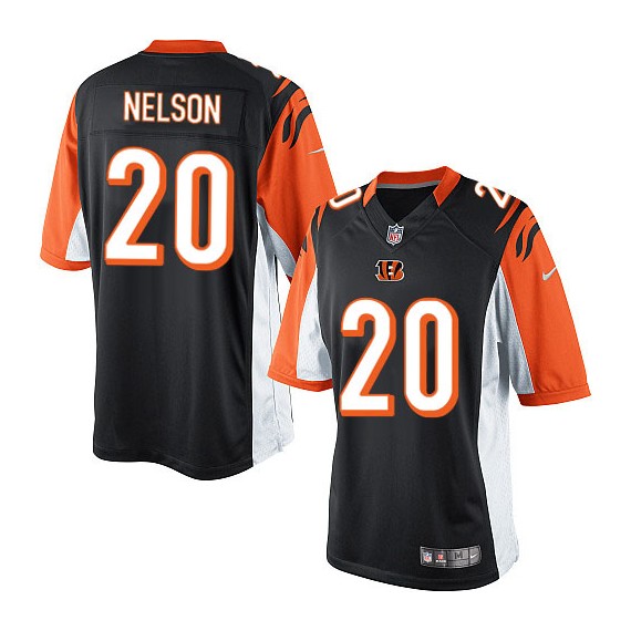Cincinnati Bengals Reggie Nelson Official Nike Black Limited Adult Home NFL Jersey