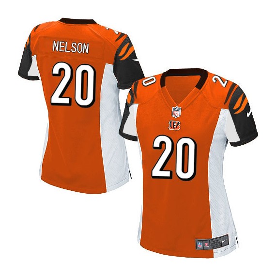 Cincinnati Bengals Reggie Nelson Official Nike Orange Limited Women's Alternate NFL Jersey