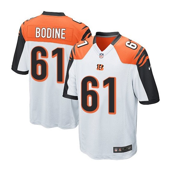Cincinnati Bengals Russell Bodine Official Nike White Game Adult Road NFL Jersey