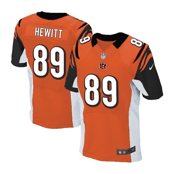 Cincinnati Bengals Ryan Hewitt Official Nike Orange Elite Adult Alternate NFL Jersey