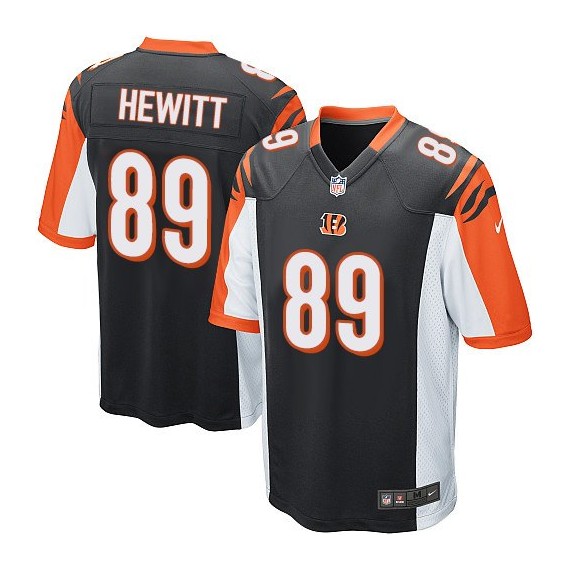 Cincinnati Bengals Ryan Hewitt Official Nike Black Game Adult Home NFL Jersey