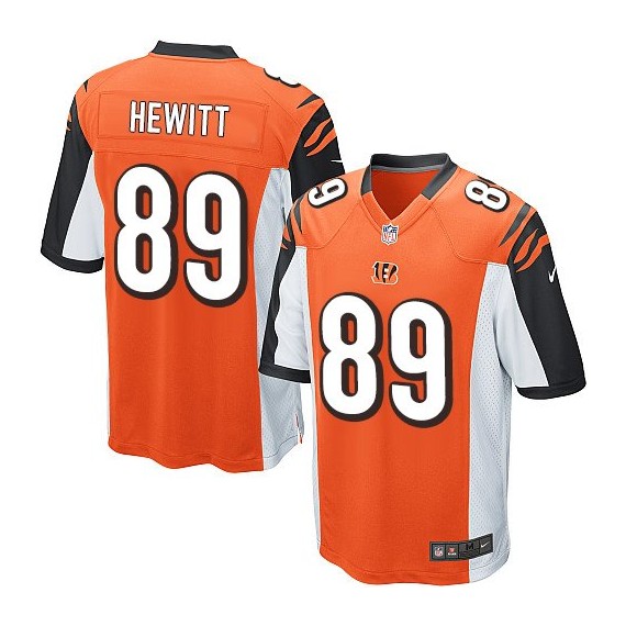 Cincinnati Bengals Ryan Hewitt Official Nike Orange Game Adult Alternate NFL Jersey