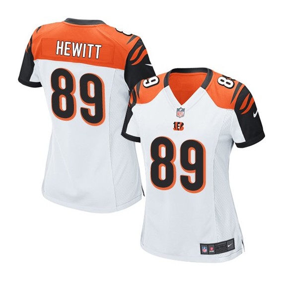 Cincinnati Bengals Ryan Hewitt Official Nike White Game Women's Road NFL Jersey