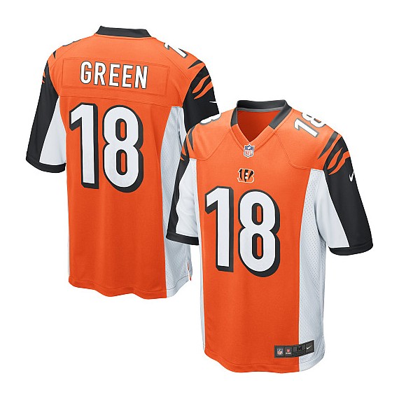 Cincinnati Bengals A.J. Green Official Nike Orange Game Youth Alternate NFL Jersey