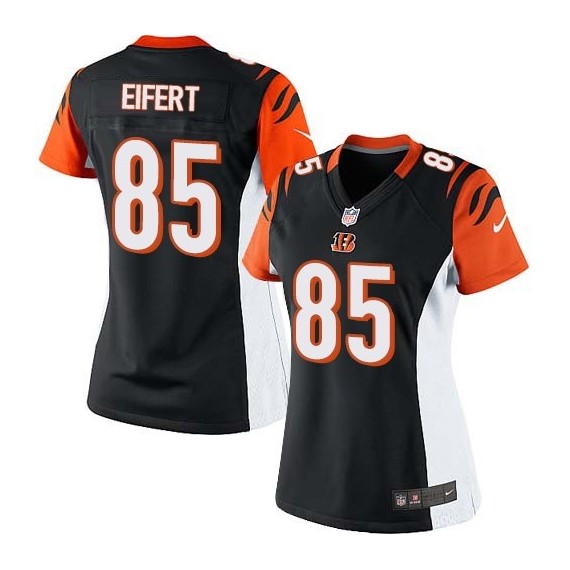 Cincinnati Bengals Tyler Eifert Official Nike Black Elite Women's Home NFL Jersey