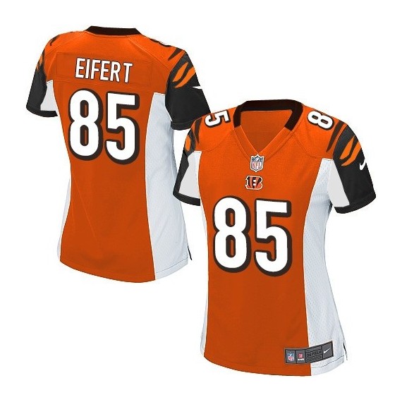 Cincinnati Bengals Tyler Eifert Official Nike Orange Elite Women's Alternate NFL Jersey