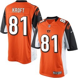 Cincinnati Bengals Tyler Kroft Official Nike Orange Limited Youth Alternate NFL Jersey