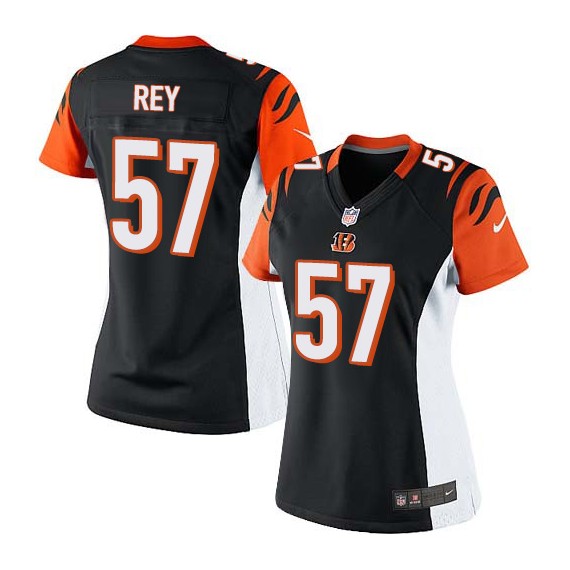Cincinnati Bengals Vincent Rey Official Nike Black Limited Women's Home NFL Jersey