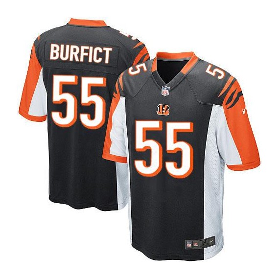 Cincinnati Bengals Vontaze Burfict Official Nike Black Game Adult Home NFL Jersey