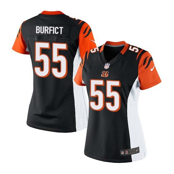 Cincinnati Bengals Vontaze Burfict Official Nike Black Elite Women's Home NFL Jersey