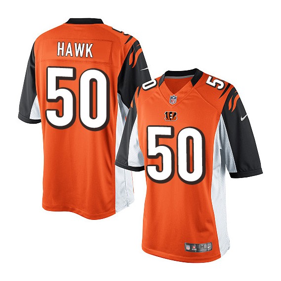 Cincinnati Bengals A.J. Hawk Official Nike Orange Limited Adult Alternate NFL Jersey