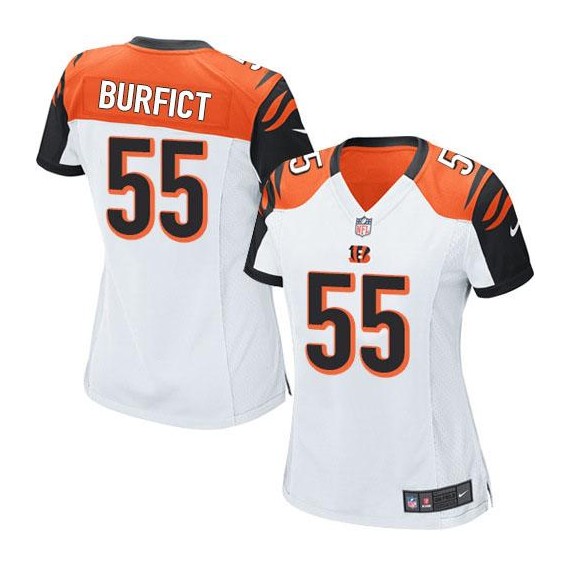 Cincinnati Bengals Vontaze Burfict Official Nike White Limited Women's Road NFL Jersey