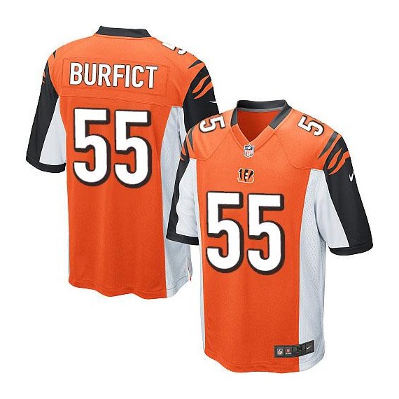 Cincinnati Bengals Vontaze Burfict Official Nike Orange Limited Youth Alternate NFL Jersey