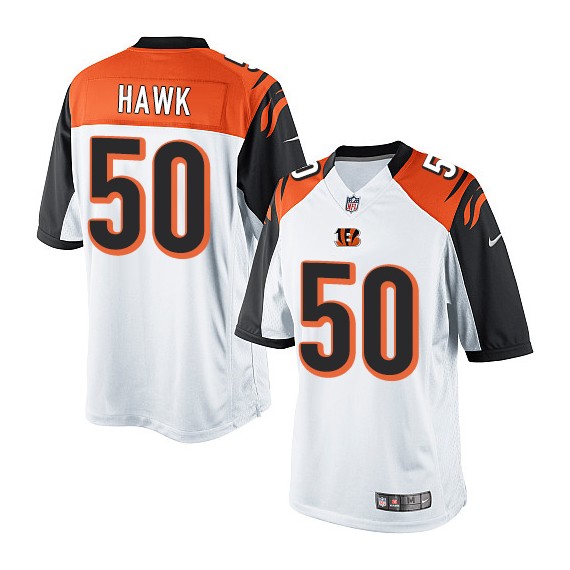 Cincinnati Bengals A.J. Hawk Official Nike White Limited Adult Road NFL Jersey