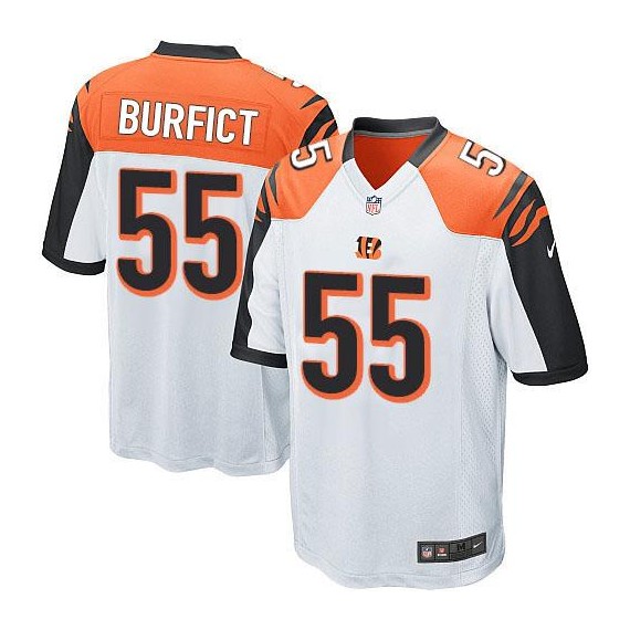 Cincinnati Bengals Vontaze Burfict Official Nike White Limited Youth Road NFL Jersey