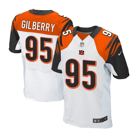 Cincinnati Bengals Wallace Gilberry Official Nike White Elite Adult Road NFL Jersey
