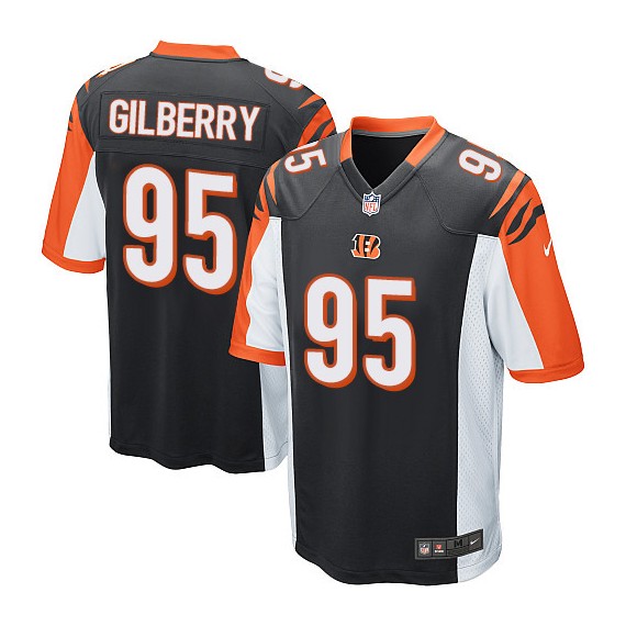 Cincinnati Bengals Wallace Gilberry Official Nike Black Elite Youth Home NFL Jersey