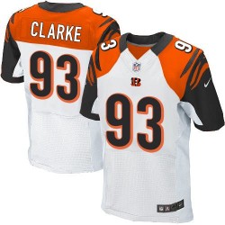 Cincinnati Bengals Will Clarke Official Nike White Elite Adult Road NFL Jersey