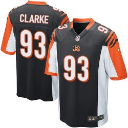 Cincinnati Bengals Will Clarke Official Nike Black Game Adult Home NFL Jersey