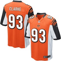 Cincinnati Bengals Will Clarke Official Nike Orange Game Adult Alternate NFL Jersey