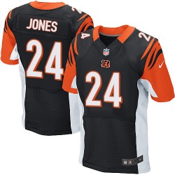 Cincinnati Bengals Adam Jones Official Nike Black Elite Adult Home NFL Jersey