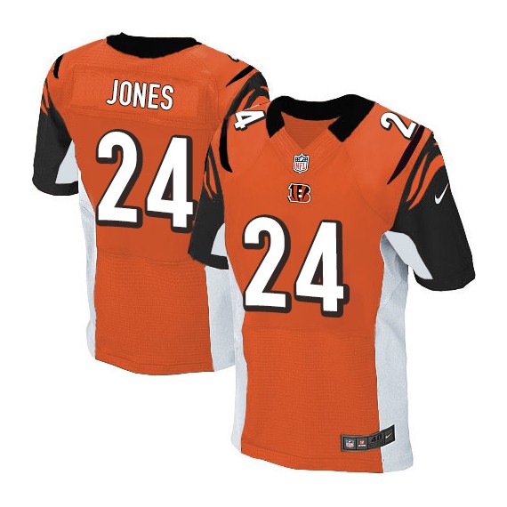 Cincinnati Bengals Adam Jones Official Nike Orange Elite Adult Alternate NFL Jersey