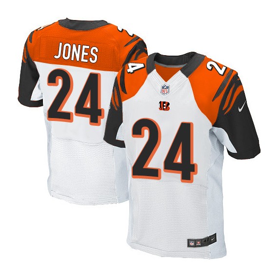 Cincinnati Bengals Adam Jones Official Nike White Elite Adult Road NFL Jersey