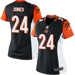 Cincinnati Bengals Adam Jones Official Nike Black Limited Women's Home NFL Jersey