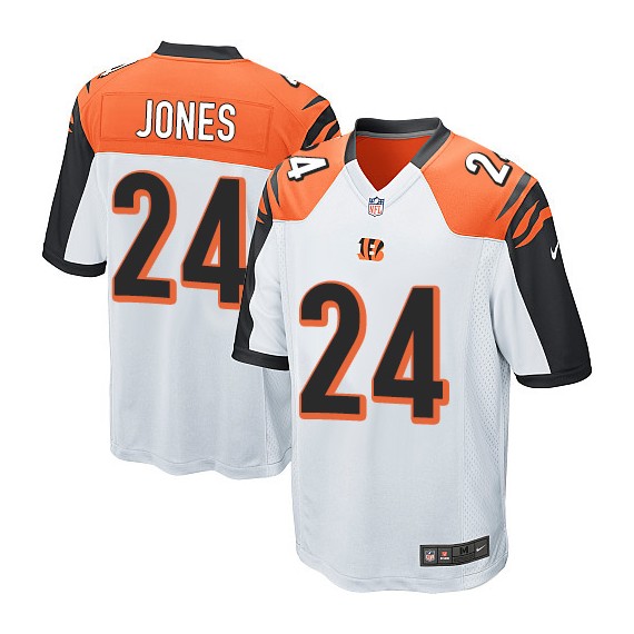 Cincinnati Bengals Adam Jones Official Nike White Limited Youth Road NFL Jersey