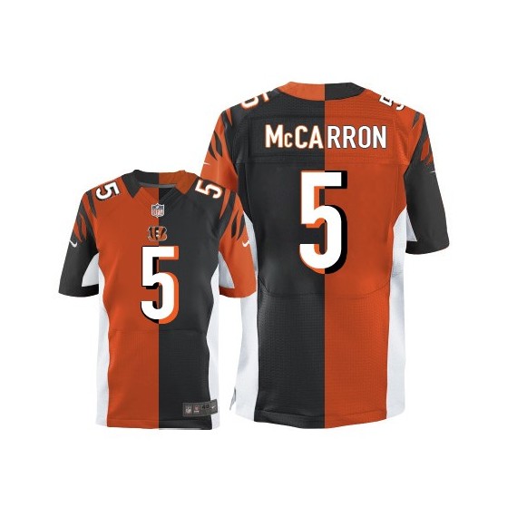 Cincinnati Bengals AJ McCarron Official Nike Two Tone Elite Adult Team/Alternate NFL Jersey