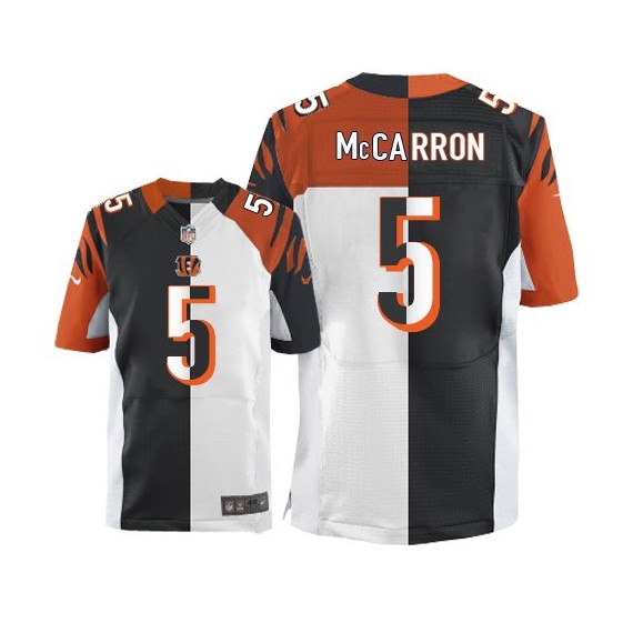 Cincinnati Bengals AJ McCarron Official Nike Two Tone Elite Adult Team/Road NFL Jersey