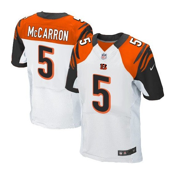 Cincinnati Bengals AJ McCarron Official Nike White Elite Adult Road NFL Jersey