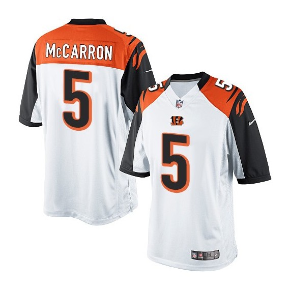 Cincinnati Bengals AJ McCarron Official Nike White Limited Adult Road NFL Jersey
