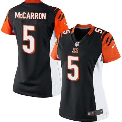 Cincinnati Bengals AJ McCarron Official Nike Black Limited Women's Home NFL Jersey