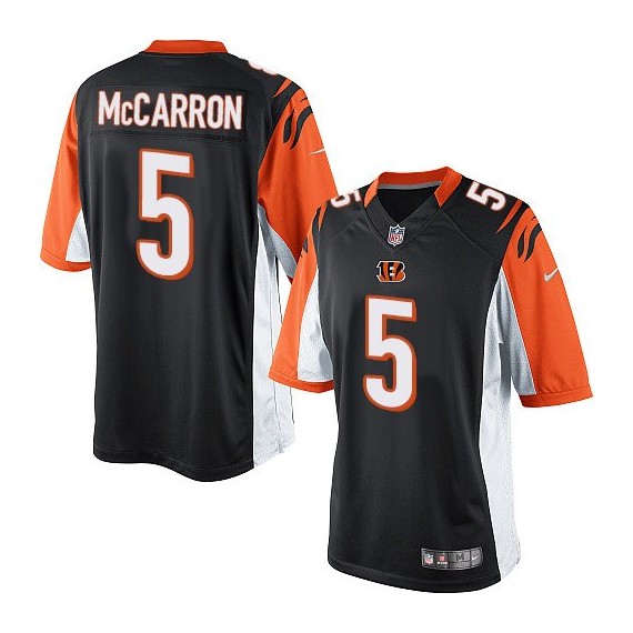 Cincinnati Bengals AJ McCarron Official Nike Black Elite Youth Home NFL Jersey