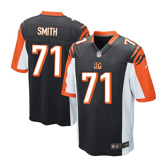 Cincinnati Bengals Andre Smith Official Nike Black Game Adult Home NFL Jersey