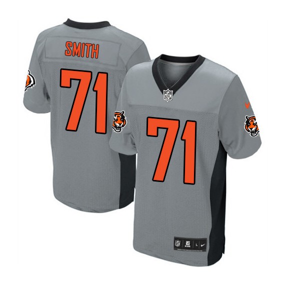 Cincinnati Bengals Andre Smith Official Nike Grey Shadow Elite Adult NFL Jersey