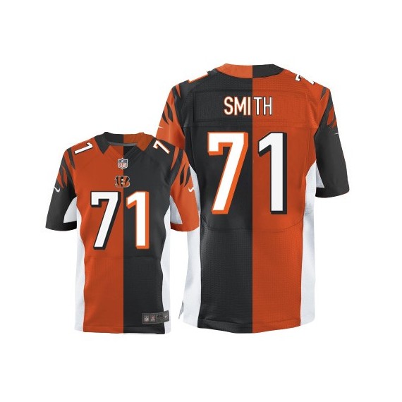 Cincinnati Bengals Andre Smith Official Nike Two Tone Limited Adult Team/Alternate NFL Jersey