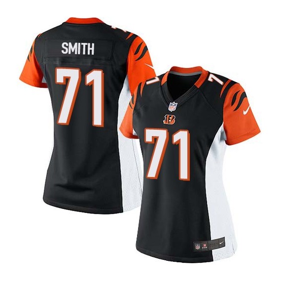 Cincinnati Bengals Andre Smith Official Nike Black Limited Women's Home NFL Jersey