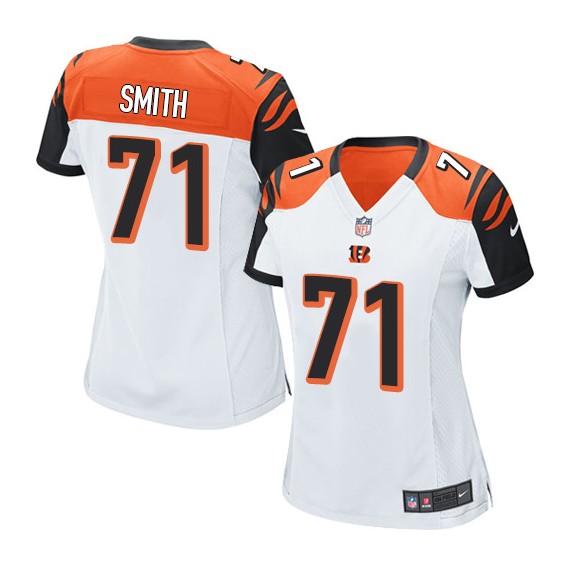 Cincinnati Bengals Andre Smith Official Nike White Limited Women's Road NFL Jersey