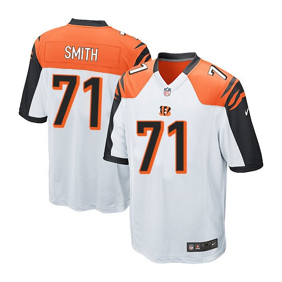 Cincinnati Bengals Andre Smith Official Nike White Game Youth Road NFL Jersey